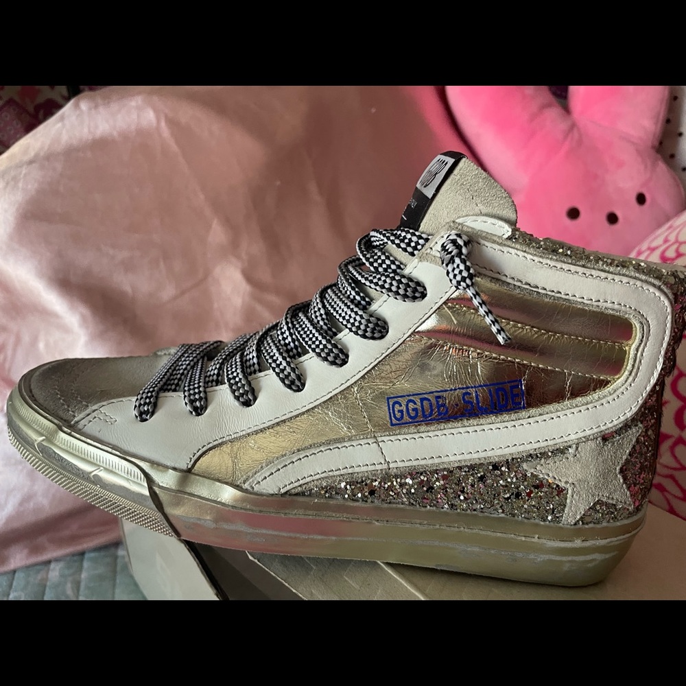 Golden goose shoes , goldicew color glitter , 37 NWT